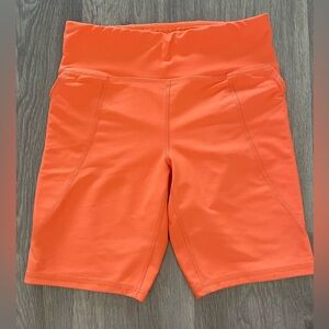 Girls Active Orange Bike Short